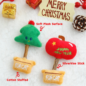 Giocattoli di peluche di <span class=keywords><strong>natale</strong></span> per gatti di peluche giocattolo da masticare con bastone SilverVine - Product Image 3