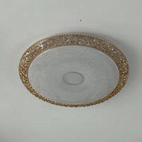 Plafonnier de décoration de bordure en cristal plafonniers Led modernes montés en surface pour chambre à coucher éclairage à la maison