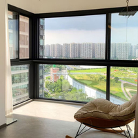 Ventana Corredera de Aluminio con Rotura de Puente Térmico Personalizada, Calificada por Energy Star, Excelente Hermeticidad al Aire y Agua, Aislamiento Acústico y Térmico para Viviendas