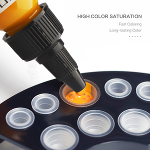 Tinta de tatuaje de alta calidad, 7 colores, 30ml, con certificación MSDS para uso corporal, juego de tintas, suministros completados, registro de ingredientes de EE. UU. - Product Image 4