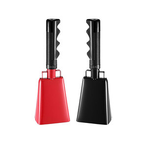 Giá bán buôn sơn màu sắc xử lý ồn ào nhà sản xuất quá khổ 9 inch lớn THẬM CHÍ trống chuông thể thao bên cowbells Logo - Product Image 5