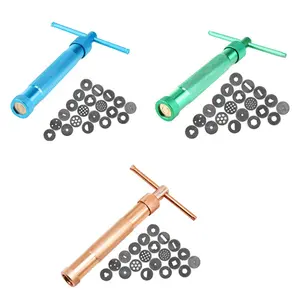 Clay Extruder Gun with 20 Tips Sugar Paste Fondant Extruder Cake Decorating Tool Suppliers
