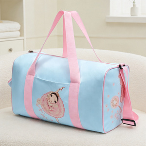 Bolsa de Ballet para Niñas con Mini Monedero para Clases de Danza, Resistente al <span class=keywords><strong>Agua</strong></span>, de PU, con Estampado de <span class=keywords><strong>Bailarina</strong></span>, Bolsa Deportiva Infantil, Venta al Por Mayor - Product Image 2