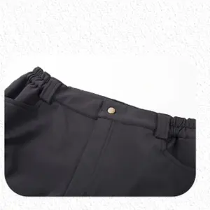 P601 Lakeland Winter Black Cotton Fleece Pants Windproof And Warm Outdoor Safety Gear