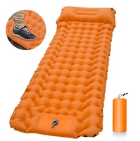 Coussin de couchage extérieur Camping matelas gonflable avec oreillers tapis de voyage lit pliant coussin d'air ultraléger randonnée Trekking
