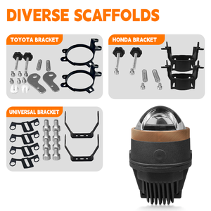 Most Popular foglamp biled 85W Double Laser Led <strong>Fog</strong> <strong>Lamp</strong> for Universal Car Model 2025 Tri Color Projector <strong>Fog</strong> <strong>Lamp</strong> - Product Image 4