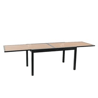Ensemble de table et chaises de salle à manger rétractables en aluminium pour patio extérieur et jardin