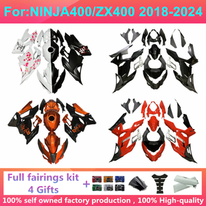 Kits de carénages de moto compatibles avec <span class=keywords><strong>KAWASAKI</strong></span> Ninja400 EX400 EX <span class=keywords><strong>Ninja</strong></span> 400 2018 <span class=keywords><strong>2019</strong></span> 2020 2021 2022 2023 Kit de carénage complet - Product Image 2