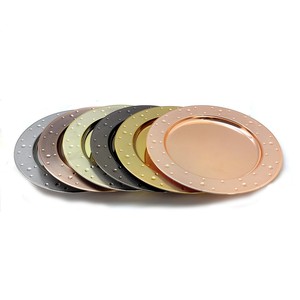 Plateau de service plat en acier inoxydable durable et écologique pour la décoration de table de restaurant, plusieurs tailles et couleurs disponibles, plateaux OEM - Product Image 4