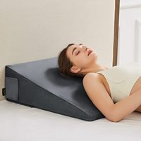 Beliebte 7,5 Zoll erhöhte Stützung Lesekolben-Kissen Lüftungsfilter Schlafen nach dem Gedächtnis-Schaum Anti-Schnarchen Dreieck-Bett-Kilenkissen