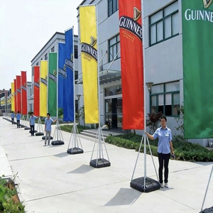 เสาธงสูง 5 เมตร พร้อมรางกว้าง 120 ซม. สำหรับทางเข้าซูเปอร์มาร์เก็ต ร้านเบเกอรี่ หรือโชว์รูมรถยนต์ - Product Image 2