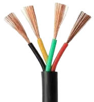 Câble électrique multibrin en cuivre isolé PVC, modèle RVV, 300/500V, pour usage en bâtiment et appareils électroménagers, certifié CE