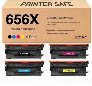 Cartuchos de Tóner 656X de Repuesto para HP <span class=keywords><strong>656A</strong></span> 656X CF460X CF461X CF462X CF463X - Product Image 1