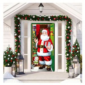 ราคาดีที่สุด ปี 2025 ขายส่ง ป้ายประตูคริสต์มาส ออกแบบเองได้ ฉากหลังงานวันเกิด ฉากหลังประตูบ้าน ของตกแต่งประตู - Product Image 1