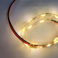 Guirlandes lumineuses LED en fil de cuivre, lumières féériques, connecteur JST, largement utilisées pour la décoration de boîtes cadeaux, l'éclairage de modèles