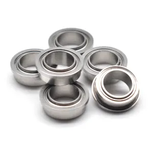 SFR168ZZEE Stainless Steel Flange Ball Bearings 1/4x3/8x1/8+5/32 Extended Inner Flanged Bearing