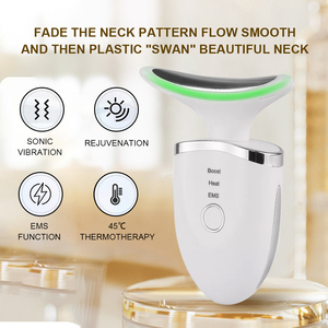 Instrumento de belleza Masajeador de elevación de cara y cuello Estilo de mano con dos cabezales de masaje Masajeador de cara y cuello - Product Image 4