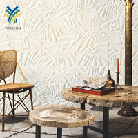 YKTB5013 luxe 3D/5D moderne 5013 plafond mur papier peint insonorisé en relief Non tissé tissus fleur PE mousse acoustique hôtels
