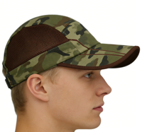 Gorra de Béisbol Deportiva de 5 Paneles con Logotipo Personalizado, Secado Rápido, Malla Transpirable, Impermeable, Ajustable, Unisex, para Uso en Exteriores, 100% Poliéster