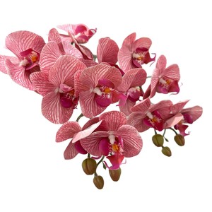 Orquídeas Artificiales Meng Jie, Phalaenopsis de Siete Cabezas, Decoraciones de Escritorio en Florero de Poliéster - Product Image 5