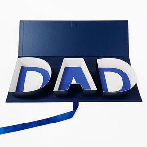 Popular customized father's day gift presentation boxes for dad