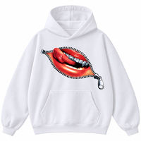 Sweat-shirt à capuche surdimensionné en coton écologique, imprimé et brodé sur mesure, poids lourd 350-600 GSM, streetwear unisexe