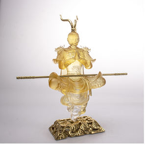 Sculpture de <span class=keywords><strong>Bouddha</strong></span> en cristal poli, décoration religieuse pour la maison, style et spiritualité améliorés pour Noël - Product Image 6
