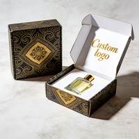 Coffret Cadeau de Parfum Traditionnel pour Hommes au Design Arabe et au Parfum Oriental, Boîte d'Emballage Portable Personnalisable avec Logo