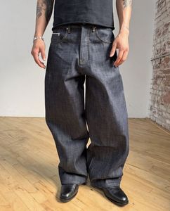 <span class=keywords><strong>Jeans</strong></span> da Uomo in Denim Nero Indaco di Alta Qualità 14-16 OZ, Pantaloni Personalizzati in Denim Grezzo Selvedge - Product Image 2