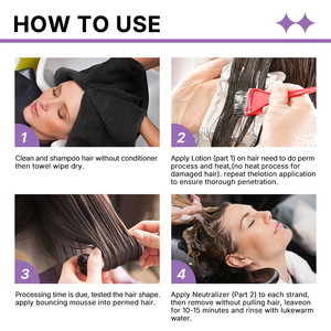 China Professionele Koude Perming 400Ml * 3 Professionele Salon Gebruik Haar Permanent Lotion Voor Gezond En Schade Haar - Product Image 3