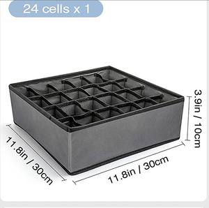 Underwear Drawer Closet Organizer, Foldable Fabric Dresser <strong>Storage</strong> <strong>Box</strong> for Bras Socks Briefs <strong>Ties</strong> Belts Lingerie Clothes - Product Image 2