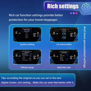 لوحة عدادات رقمية LCD لسيارات BMW الفئة <span class=keywords><strong>3</strong></span> E90 E91 E92 موديلات 2005-2012، عداد سرعة ولوحة قيادة افتراضية للسيارة - Product Image 3