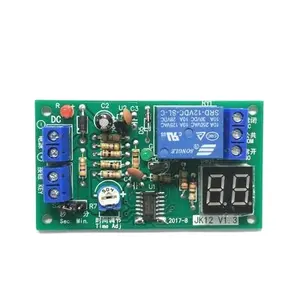 Oem Odm Pcba Factory 12v 99 Points Adjustable Relay Module Led Digital Display Countdown Singlechip Module Circuit