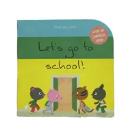סיטונאי מותאם אישית לוגו נוקשה Pop Up לוח הילדים הדפסת בואו ללכת לבית הספר 3d ספרים לילדים ילדים סיפור ספר