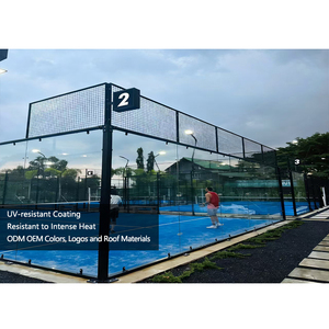 Oferta Especial: Cancha de Pádel Panorámica, Cancha de Pádel Interior, Suministro de Empresa, Cancha Doble de Pádel, Campo de Tenis al Aire Libre - Product Image 1