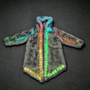 Veste LED pour <span class=keywords><strong>homme</strong></span>, manteau scintillant, costume de rave, tenue de festival de musique, veste lumineuse LED pour fêtes, Halloween, vacances - Product Image 5