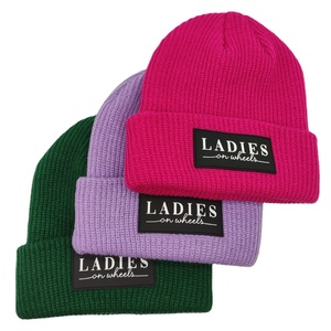 Hiver Femmes Hommes <span class=keywords><strong>Cachemire</strong></span> Laine Tricoté Bonnets Skully Logo Personnalisé Uni Bonnets en Tricot Personnalisé - Product Image 1