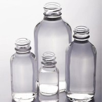 Bouteilles en verre rondes transparentes de 250 ml et 500 ml avec pompe pour le lavage des mains, logo personnalisé et boîtes cadeaux de luxe