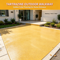 Résine époxy jaune tartrazine, revêtement liquide pour sols en sable coloré, écologique, séchage rapide, imperméable, antidérapant, intérieur/extérieur, béton