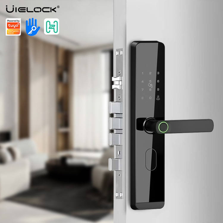 UIELOCK D1-3 Tuya App Smart Digital Lock Fingerprint Keyless Security Door Lock with Cloud Storage Grade C AA Alkaline Battery · image 3