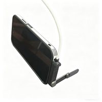 Câble de données pliable 2-en-1 65W Type-C à charge rapide avec gaine tressée pour téléphone Type-C