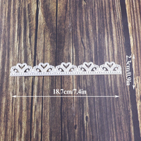 Nuovo taglio di metallo Die Scrapbook in rilievo Album decorazione carta invito pizzo rettangolo Scrapbook Craft taglio muore