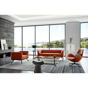 เก้าอี้พักผ่อนดีไซน์ทันสมัยหุ้มหนัง PU นุ่มกำมะหยี่ สำหรับห้องนั่งเล่น เฟอร์นิเจอร์บ้าน คลังสินค้า - Product Image 5