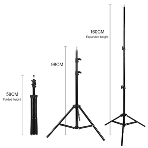 LED Ring Light Stand Photography Light Stand Aluminum 1.6M Tripod Television Bracket For Studio - Product Image 3
