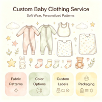 Grote voorraad op maat gemaakte baby slaapkleertjes 100% biologisch katoen huidvriendelijke rompers zachte peuter kind pyjama's