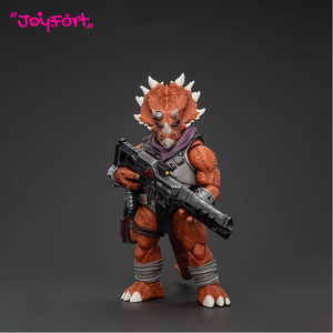 JOYTOY TMNT - Triceraton <span class=keywords><strong>Soldat</strong></span> d'infanterie, figurine articulée <span class=keywords><strong>à</strong></span> l'échelle 1/18, modèle de collection, figurine miniature, statue de personnage - Product Image 3