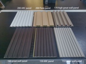 Panneau mural en WPC à latte de bande cannelée <span class=keywords><strong>3D</strong></span> en bambou PVC à texture de noyer en bois de chêne commercial - Product Image 6