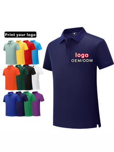 Algodón y Poliéster para Camiseta de Manga Corta, Ropa de Trabajo de Verano para Grupos Empresariales, Impresión de Logotipo, Patrón Liso, Antibolitas, Lisa - Product Image 2