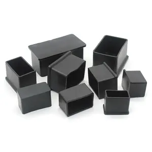 19x19 20x20 22x22 25x25 30x30 35x35 38x38 40x40 50x50 Square Round Rubber PVC End Caps Furniture Rubber Cap Pipe Tube End Cap