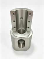 Pièces usinées CNC en alliage d'aluminium A5052, anodisées blanches, composants en aluminium usinés sur mesure de précision